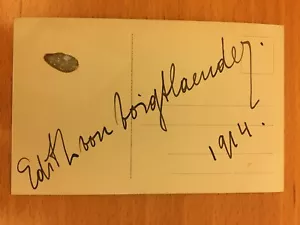 Cartolina autografa di Edith Von Voigtlander - Picture 1 of 1