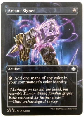 MTG Arcane Signet *BORDERLESS* The Lost Caverns of Ixalan 0104 NM - Image 1 of 2
