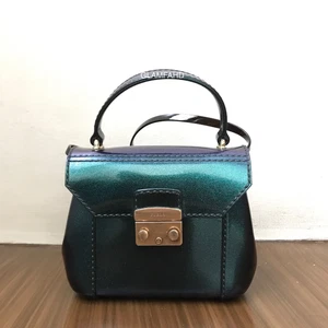 Pre Owned Authentic FURLA Mini Glitter PVC Shoulder / Sling Bag - Picture 1 of 10