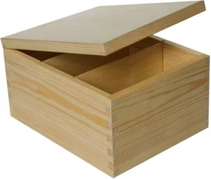 Creative Deco Holzkiste mit Deckel | Fotobox Briefbox Schatulle Holztruhe - Bild 1 von 8