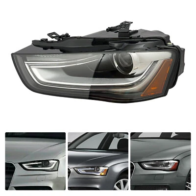 Left Headlight For 2013 2014 2015 2016 Audi A4 S4 Driver Side Projector Headlamp Foto 1 de 4