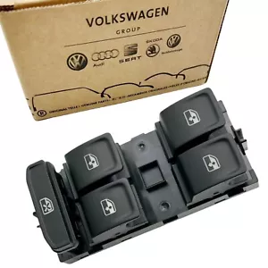 Original VW 5GG959857 Schwarz Fensterheberschalter Für Golf Tiguan Passat Skoda - Picture 1 of 5