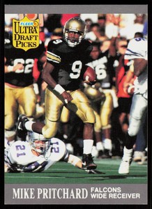 1991 Ultra Mike Pritchard #294  Football Rookie Atlanta Falcons  DPK, RC