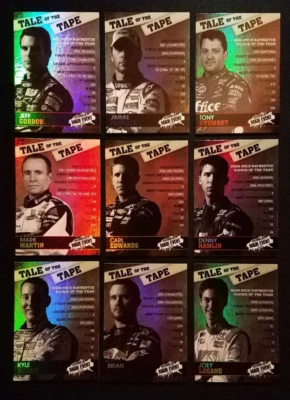 2010 Wheels Main Event Tale of the Tape Complete Set (9 Cards) NASCAR NM-MINT - Image 1 of 4