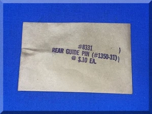 AURORA MODEL MOTORING HO SLOT CAR RACING CHASSIS RED REAR GUIDE PIN 8331 OEM NOS - Picture 1 of 3
