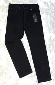 Women's FRYE Jeans Black Size 31 Straight Leg 35" W, 29" Inseam,  11"Rise NWT - Picture 1 of 10