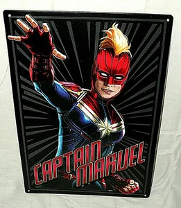 Comics Captain Marvel Film Blechschild Metall Wandbehang Neu Neu NOS  - Bild 1 von 4