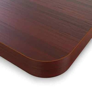 Desqup Tischplatte Mahagoni Optik 120 x 60 cm x 25 mm - Bild 1 von 6