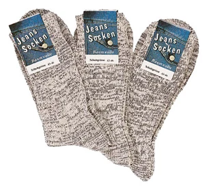 3 Pares Calcetines Original Estilo Vaqueros, Natural-Melange Vaqueros - Imagen 1 de 5