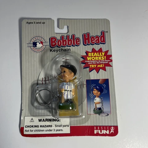 VINTAGE 1990s MLB Colorado Rockies Bobblehead Keychain. New Old Stock Cover
