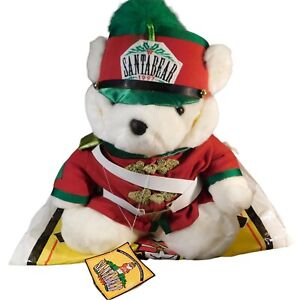 Santa Bear Nutcracker Tin Soldier 1997 Dayton Hudsons Plush Stuffed Animal Bag