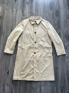 Eres Trench Coat Mens IT 50 Approx UK L Large Beige See Description - Picture 1 of 15