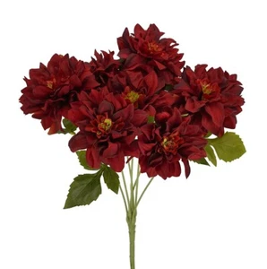 6Pcs Artificial Flower 7Head Dhalia Bouquet 55cm Stem For Wedding & Party Decor - Picture 1 of 4