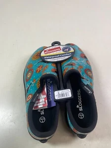 Sloggers Damen Garten Gummistiefel türkis Vogelmuster Damengröße 8 - Bild 1 von 8