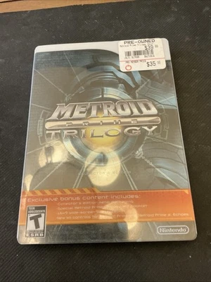 Metroid Prime Trilogy Edición Coleccionista Wii 2009 con Manual y Libro de Arte Foto 1 de 4