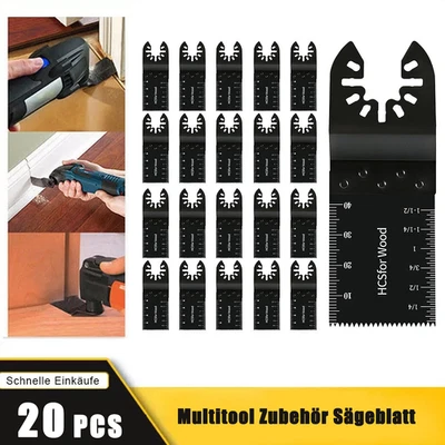 20stk Multitool Zubehör Sägeblatt-Set Metall Holz für Multimaster Makita Einhell - Bild 1 von 4