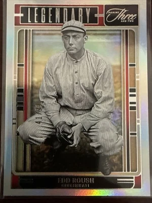 2025 Panini Three and Two EDD ROUSH 41/99 Cincinnati Reds  - LEGENDARY 🔥 - Image 1 of 3