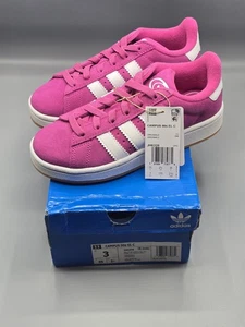 Adidas Campus 00s EL C Little Kids Größe 3 Schuhe Semi Lucid Fuchsia/Weiß JH6328  - Bild 1 von 7