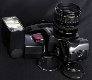 Canon EOS 700QD AF 35mm Film SLR c/w Canon EF 28-80/3.5-5.6 USM Lens & 380EX Kit - Picture 1 of 16