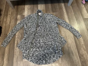 Cat & Jack Girl's White and Black Cardigan - Picture 1 of 9