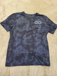 Camisa Roark Para Hombres Grande Azul Manga Corta TIE-DYE Camiseta Premium "Run Amok" - Imagen 1 de 10