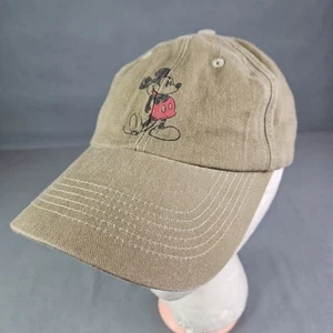 Cappello Disney Parks Topolino beige invecchiato berretto golf cinturino classico papà - Foto 1 di 12