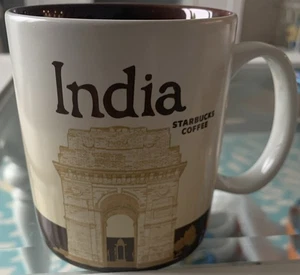 Tazza Starbucks 2013 India Global Icon Collectors Series 16 oz tazza da tè caffè - Foto 1 di 3