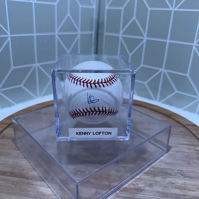 Kenny Lofton Signed Major League Baseball In Protective Case - Image 1 of 4