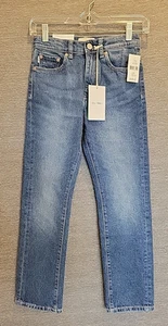 NEW DL1961 Girls 12 Emie Straight High Rise Jeans North Beach Adjustable 23x24.5 - Picture 1 of 14