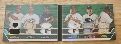 2008 Topps Triple Threads Howard/Pujols/Fielder/Guerrero/Rodríguez/Ortiz #12/18 Foto 1 de 2