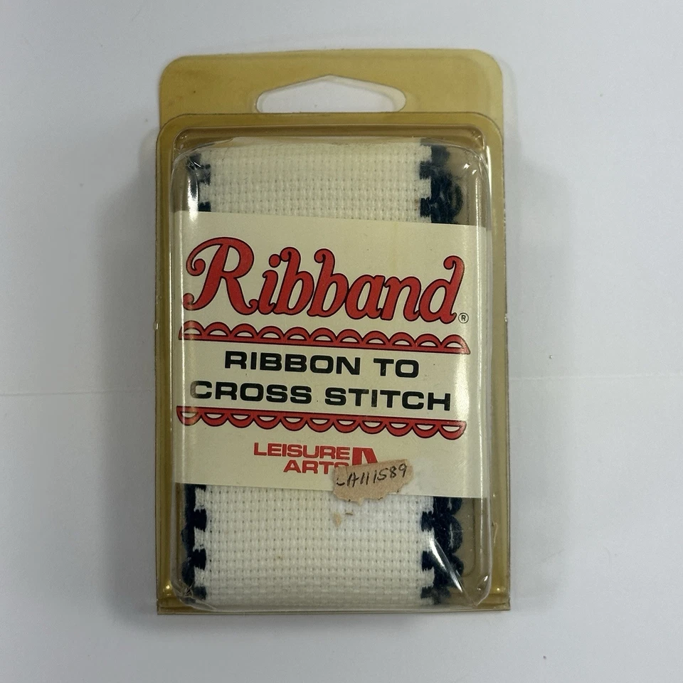 Cinta de arte de ocio cinta a punto de cruz 1 yarda x 2 pulgadas blanco azul marino azul EE. UU. Foto 1 de 4