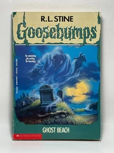 1st Print #22 Ghost Beach Goosebumps Book RL Stine Original Series Vintage GOOD - Bild 1 von 23