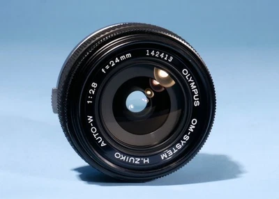 Olympus OM H Zuiko Auto W 24mm f/2.8 Prime Lens * Fully Working * Excellent - Image 1 of 4