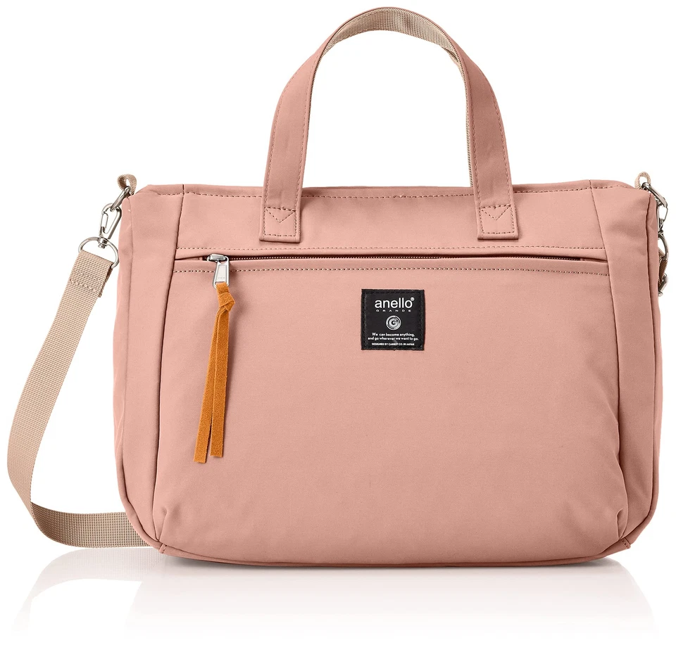 Bolso de Mano Anello Grande 2WAY Hombro A4 SELLO GHM0233 Dama Rosa Beige Foto 1 de 4