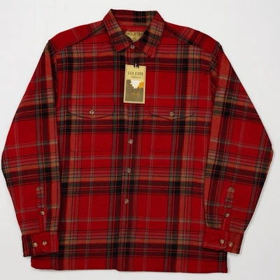 Sun River Plaid Quilted Flannel Shacket Jacket Green Red Size M NWT Heavyweight - Image 1 of 4