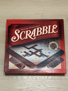 2001 Scrabble Deluxe Turntable Edition Game Parker Brothers Complete - Picture 1 of 7