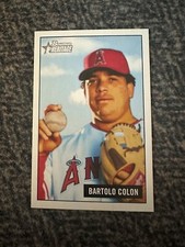 2005 Bowman Heritage Mini Los Angeles Angels Baseball Card #81 Bartolo Colon