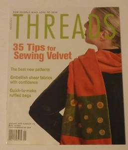 Threads Magazine December 2004/January 2005 35 Tips for Sewing Velvet - Picture 1 of 1