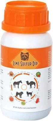 Lime Sulfur Dip 8 oz - Extra Strength for Dogs, Cats, Puppies, Kittens, Horses