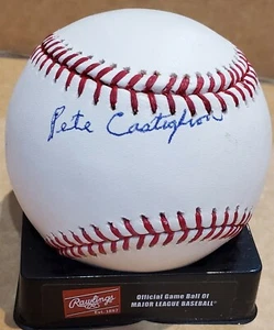 Autographed PETE CASTIGLIONE Official Major League Baseball w/COA - Picture 1 of 1