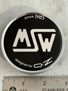 MSW Designed By OZ Racing Since 1985 Wheel Rim Hub Cover Center Cap C-PCF-82 - Picture 1 of 4