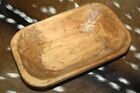  Carved Wooden Dough Bowl Primitive Wood Trencher Tray Rustic Home Decor 8-12"