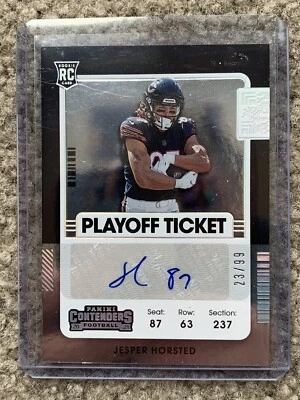 2021 Panini Contenders Playoff Ticket #’d /99 Jesper Horsted #284 Rookie Auto RC - Image 1 of 2