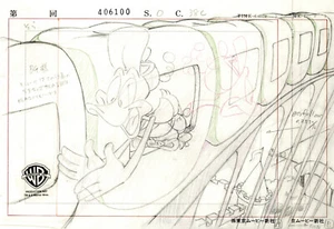 Tiny Toons Adventures-Original Production Drawing-Plucky Duck/Hamton-Home Video - Picture 1 of 1