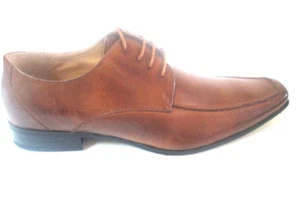 Mocasines de vestir para hombre La Milano de cuero bronceado con cordones punta veneciana-A1341 - Imagen 1 de 6