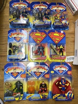 Kenner Superman The Animated Series 1996 vintage LOTE DE 10 Supergirl, Lex, más Foto 1 de 4