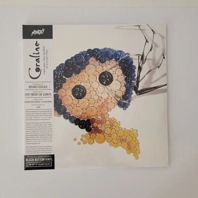 Coraline Original Soundtrack 15th Anniversary Black Button Vinyl/SEALED/MINT - Image 1 of 4