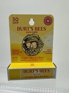 Burt's Bees Sun Care Tropic Like It's Hot Spf 30 Lip Balm COMBINESHIP - Picture 1 of 3