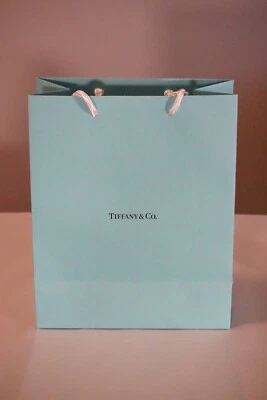 Authentic Tiffany & Co. Medium Gift Paper Shopping Bag 8" x 9.75" x 4" - Image 1 of 4