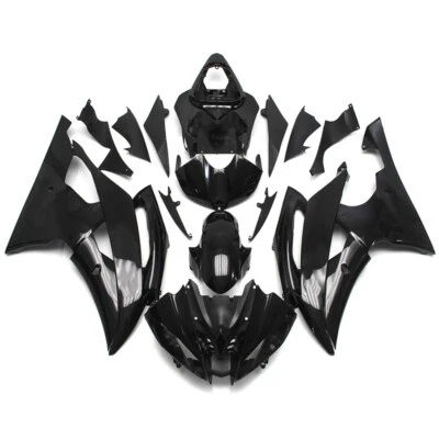Kit de carenados para Yamaha YZF600-R6 2008 - 2016 10 12 14 15 kit de carrocería negro brillante Foto 1 de 4